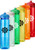 24 oz. Plastic Water Bottles with Secure Lid
