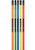 Fluorescent Pencils with Black Eraser