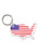 USA Map w/ Flag Keychains