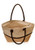 Two Tone Jute Beach Tote Bags