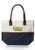 Two Tone Jute Beach Tote Bags