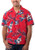 Blue Generation Adult Hibiscus Print Camp Shirts