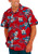 Blue Generation Adult Hibiscus Print Camp Shirts