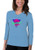 Blue Generation Ladies 3/4 Sleeve V-Neck Tee Shirts Blue Generation Ladies 3/4 Sleeve V-Neck Tee Shirts