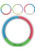 22 in. Superior Triple Color Light Up Glow Necklaces