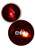 Red Flash Ball with Red LED Glow Lights