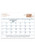 Blue & Black Desk Pad Calendars