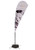 8 ft. Single-Sided Streamline Tear Drop Sail Sign Flag Kit with Scissor Base