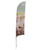 13 ft. Single-Sided Streamline Razor Sail Sign Flag Kit with Spike Base