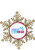 Sflake Bright Brass Holiday Ornaments