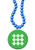 Green Circle Plastic Medallion Badges