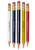 Round Wood Golf Pencils with Erasers