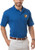 Blue Generation Adult Tonal Stripe Wicking Polo Shirts
