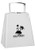 Large White Metal Cowbells