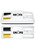 Dry Erase Gear Marker and Eraser Set with Black and Yellow Markers