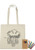 Cotton Coloring Tote Bags with Crayons