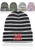 Caribou Striped Knitted Beanies Caribou Striped Knitted Beanies