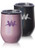 12 oz. Iridescent Stemless Wine Glasses with Lid