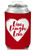 Collapsible Can Cooler Heart Live Laugh Love Print