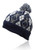 Diamond Pattern Knitted Pompom Beanies
