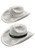 Silver LED Sequin Cowboy Hat Silver LED Sequin Cowboy Hat