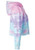 Tie-Dye Ladies Cropped Hooded Sweatshirt