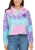 Tie-Dye Ladies Cropped Hooded Sweatshirt