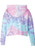 Tie-Dye Ladies Cropped Hooded Sweatshirt