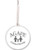 Beveled Glass Ornament - Circle