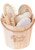 5pc Bamboo Bucket Bath and Beauty Set