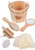 5pc Bamboo Bucket Bath and Beauty Set