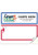 Mailing Label with Blue and Red Border