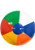 12 in Multi-Colored Beach Ball 12 in Multi-Colored Beach Ball