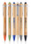 Wheat Straw Ball Point Pens with Bamboo Barrel
