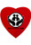 Large Heart 3in x 3in Magnets