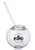 Moran 15 oz Plastic Cocktail Ball with Straw