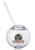 Moran 15 oz Plastic Cocktail Ball with Straw