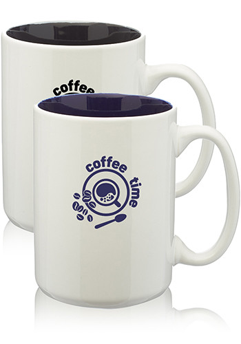 16 oz white coffee mug Everyday White Coupe Set of 4 Mugs main image 1