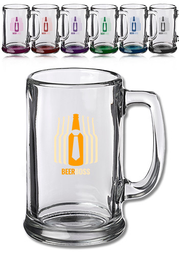 15.5 oz. Libbey Tapered Glass Coffee Mugs | 5344 - Discountmugs