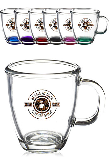 11 oz. London Glass Coffee Mugs | 0367AL - Discountmugs