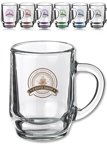 13 oz. Libbey Clear Glass Coffee Mugs | 5213 - Discountmugs