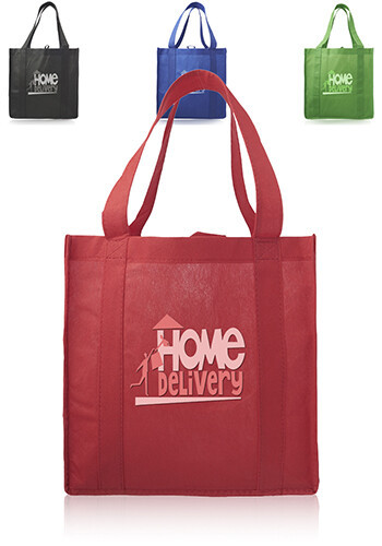 Small Non-Woven Grocery Tote Bags | TOT33 - Discountmugs