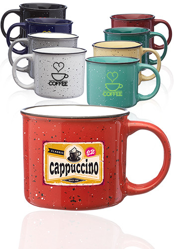 Image of 13 oz. Ceramic Campfire Coffee Mugs