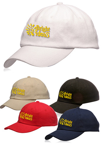 Image of 6 Panel Unconstructed Brushed Cotton Caps