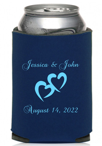 Image of Personalized Collapsible Wedding Can Cooler