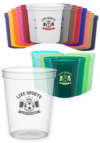 Image of 16 oz. Reusable Plastic Stadium Cups