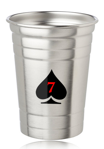 Image of 16 oz. Stainless Steel Beer Cups