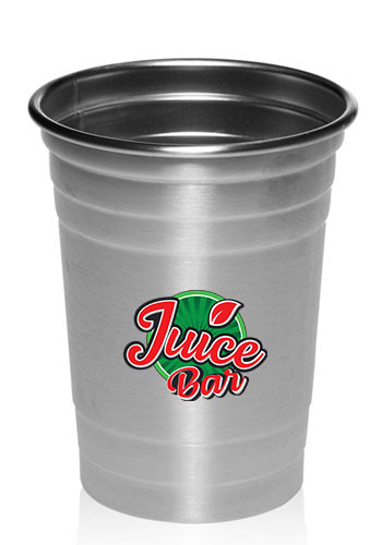 Image of 16 oz. Stainless Steel Beer Cups