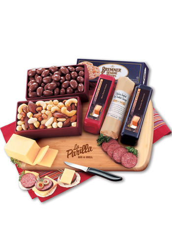 Image of Shelf-Stable Starter with Bamboo Cutting Board Cheese Packages