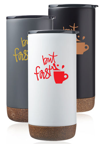 Image of 16 oz. Cork Bottom Travel Tumblers